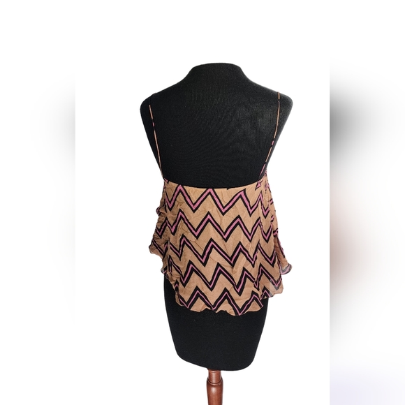 ♥️ ANIMALE CAMISOLE TWO LAYER ZIG ZAG PATTERN - SIZE 38 ♥️ - Picture 3 of 9